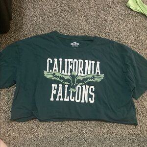 Hollister Dark Green California Falcons Tee